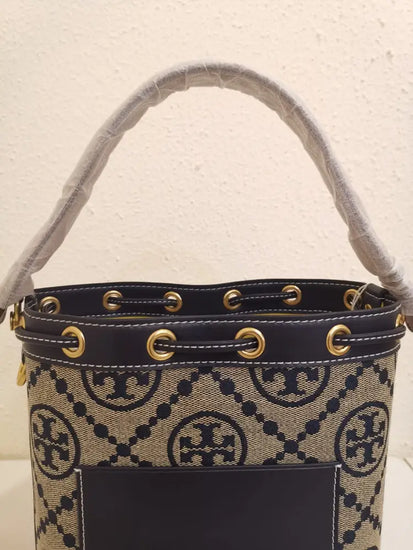 Tory Burch T Monogram Jacquard Bucket Bag 79487 Crossbody