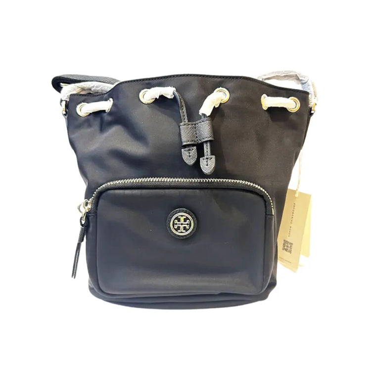 Tory Burch Virginia Bucket Bag Black Crossbody