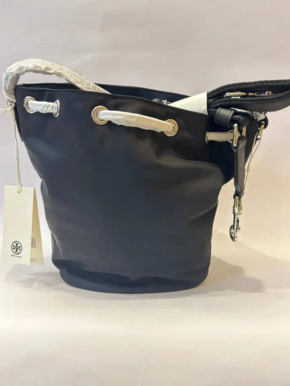 Tory Burch Virginia Bucket Bag Black Crossbody