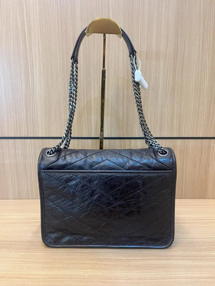 Ysl Niki Dark Coffee Medium 2024 Shoulder Bags