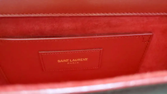 Ysl Saint Laurent Cassandre Clutch Red Ghw Pouch &