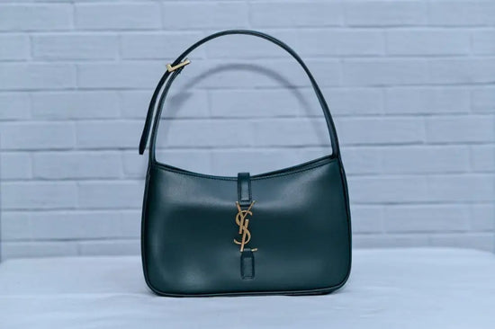 Yves Saint Laurent Hobo Bag Dark Green Shoulder