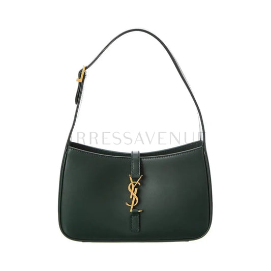 Yves Saint Laurent Hobo Bag Dark Green Shoulder