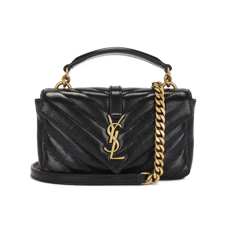 Yves Saint Laurent Mini College Chain Black Bag