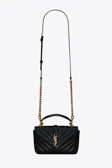 Yves Saint Laurent Mini College Chain Black Bag