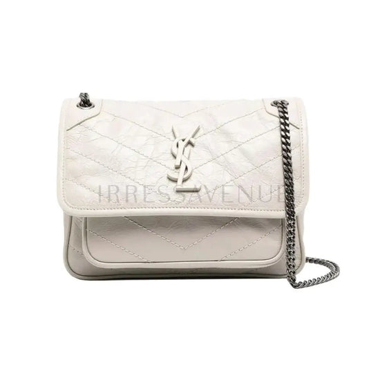 Yves Saint Laurent Niki Medium Ecru White Crossbody Bag