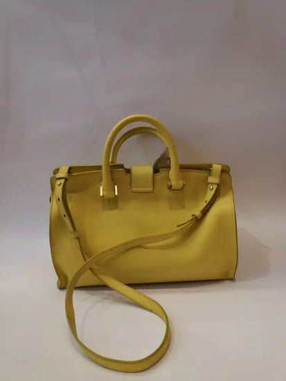 Yves Saint Laurent Small Cabas Yellow Ghw 2013 Crossbody Bag